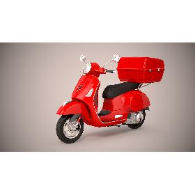 3D Pizza Delivery Scooter